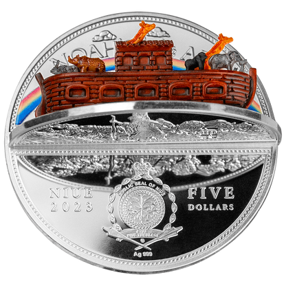 2023 Niue Ark of Noah 3D 2 oz Silver Coin - CoinsTV