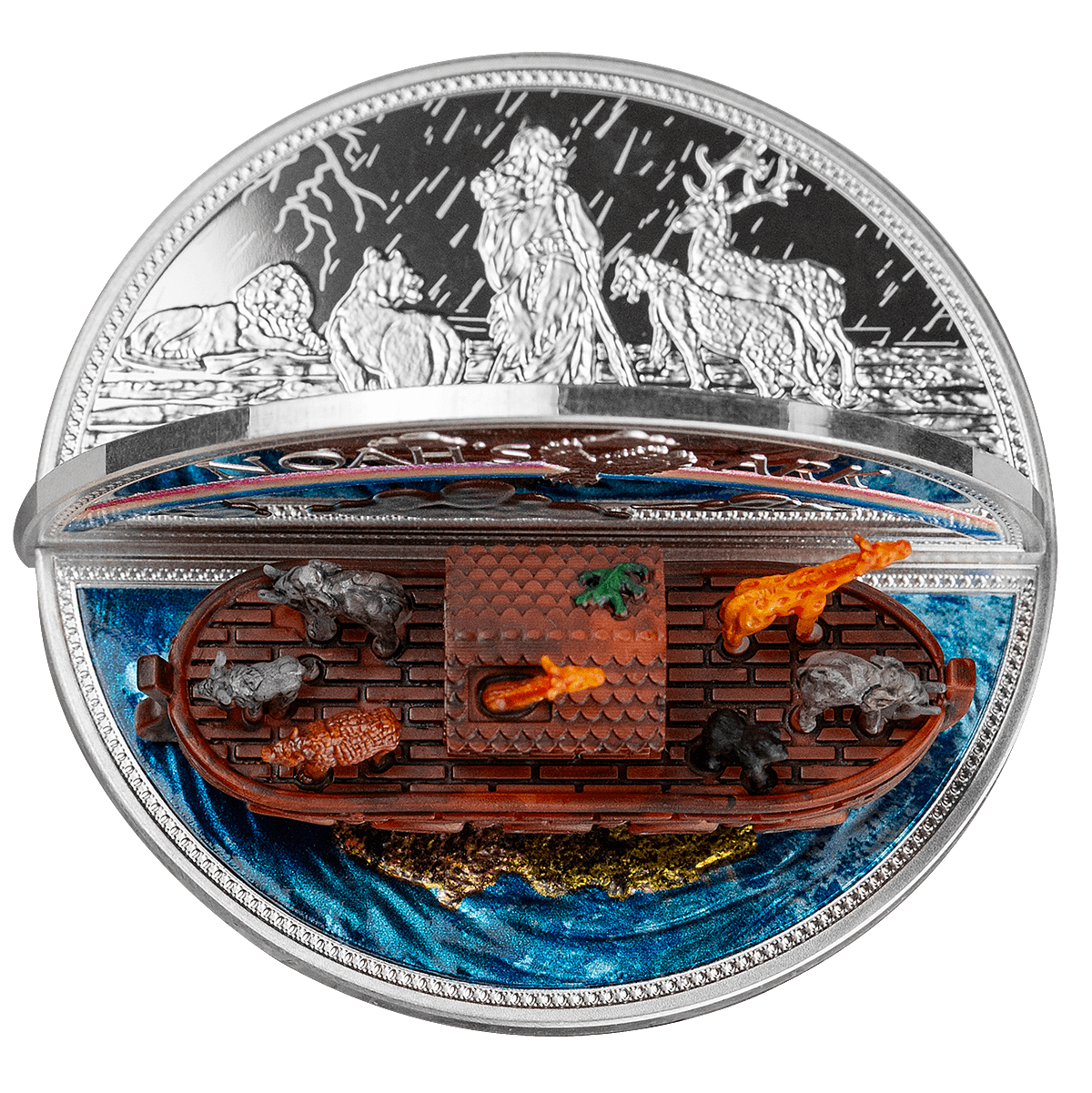 2023 Niue Ark of Noah 3D 2 oz Silver Coin - CoinsTV