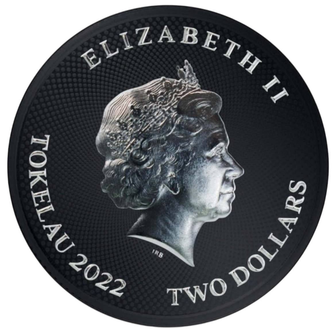 2022 Tokelau Hibernia Black Platinum Edition 1 oz Silver Coin - CoinsTV