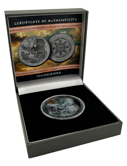 2025 Sioux Nation Thunderbird Black Proof 1 Oz Silver Coin - CoinsTV
