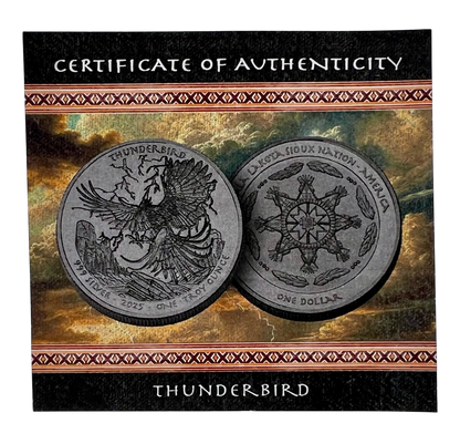 2025 Sioux Nation Thunderbird Black Proof 1 Oz Silver Coin - CoinsTV
