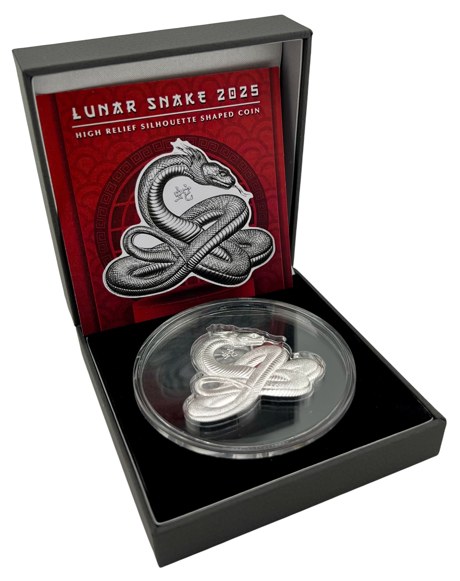 2025 Cameroon Lunar Snake Shaped Proof 1 oz Silver Coin - CoinsTV