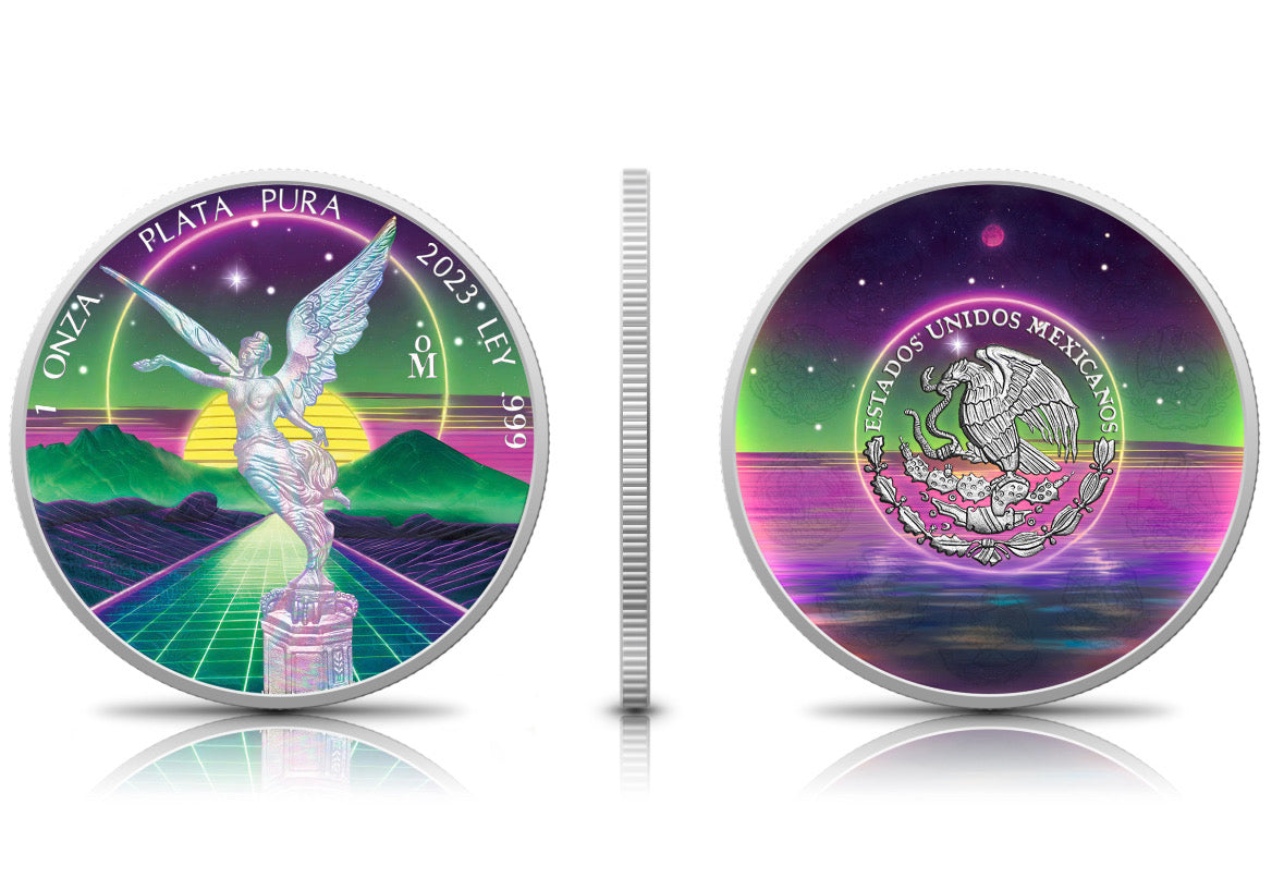 2023 Vaporwave Mexican Libertad - Icon Mint - CoinsTV