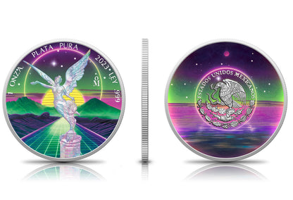 2023 Vaporwave Mexican Libertad - Icon Mint - CoinsTV