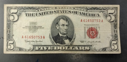 Last Ever Red Seal $5 Notes