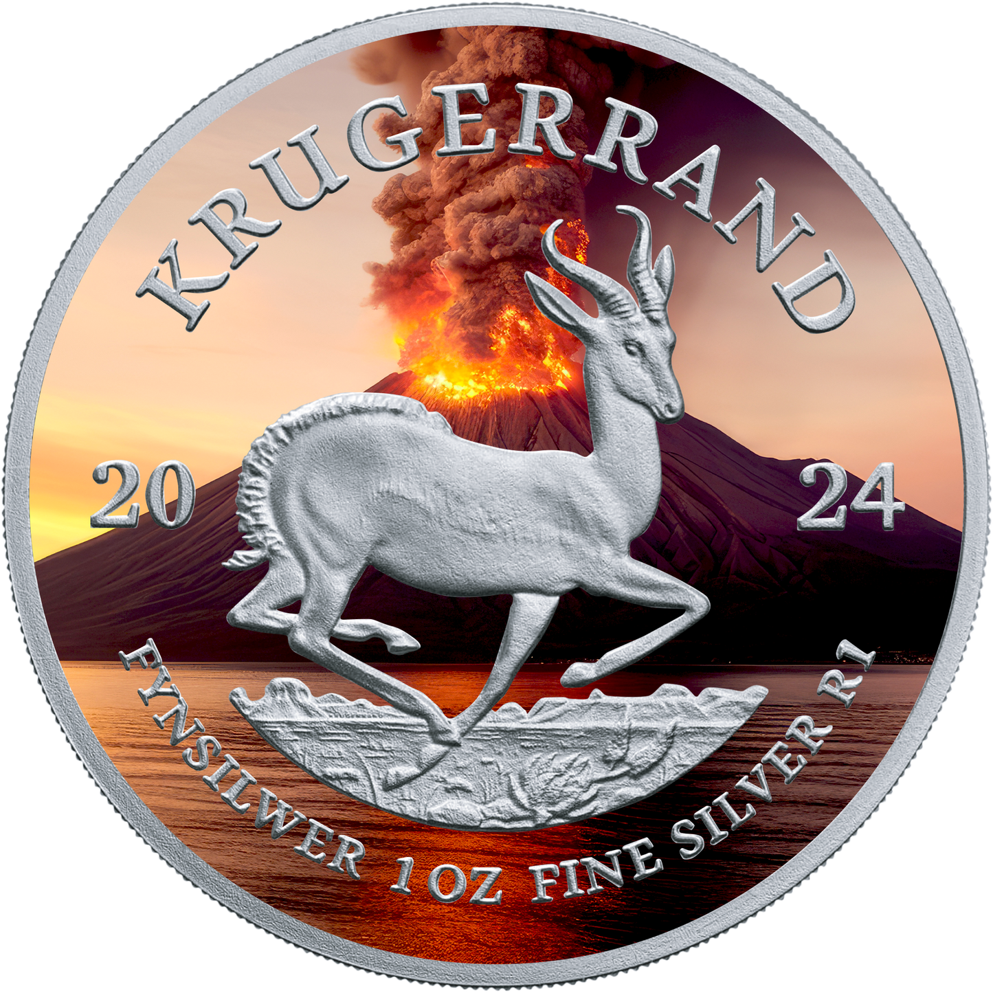 2024 1 oz Volcano Krugerrand - Natural Disaster Series - CoinsTV