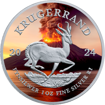 2024 1 oz Volcano Krugerrand - Natural Disaster Series - CoinsTV