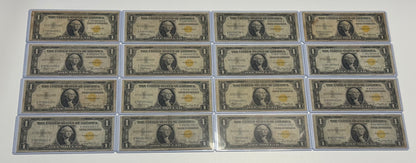 1935 World War II Emergency Silver Certificate - $1 North Africa Yellow Seal Currency Note