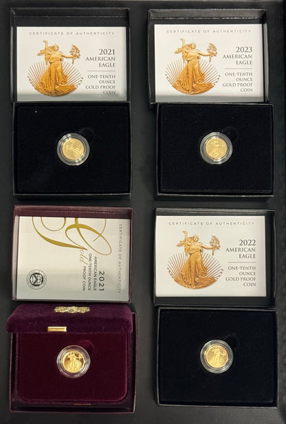 $5 Gold Eagle 1/10 oz Proof Grab Bag OGP - CoinsTV
