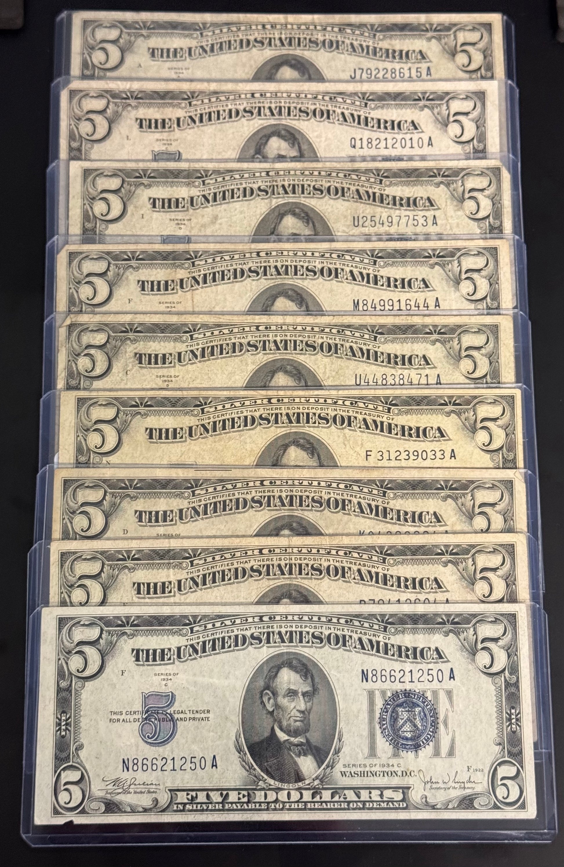 1934 $5 Blue Seal Certificate - CoinsTV