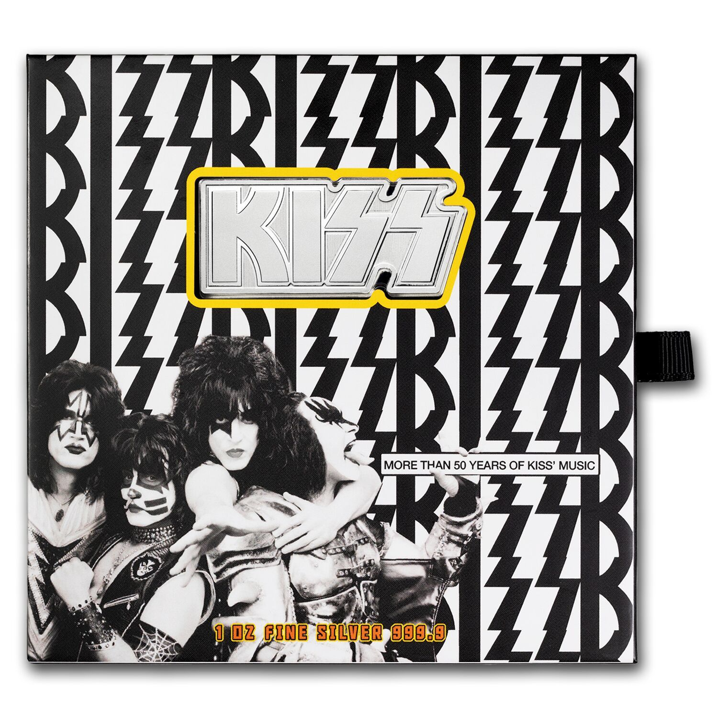 2024 50 Years of KISS Shaped 1 oz Silver Medal - CoinsTV