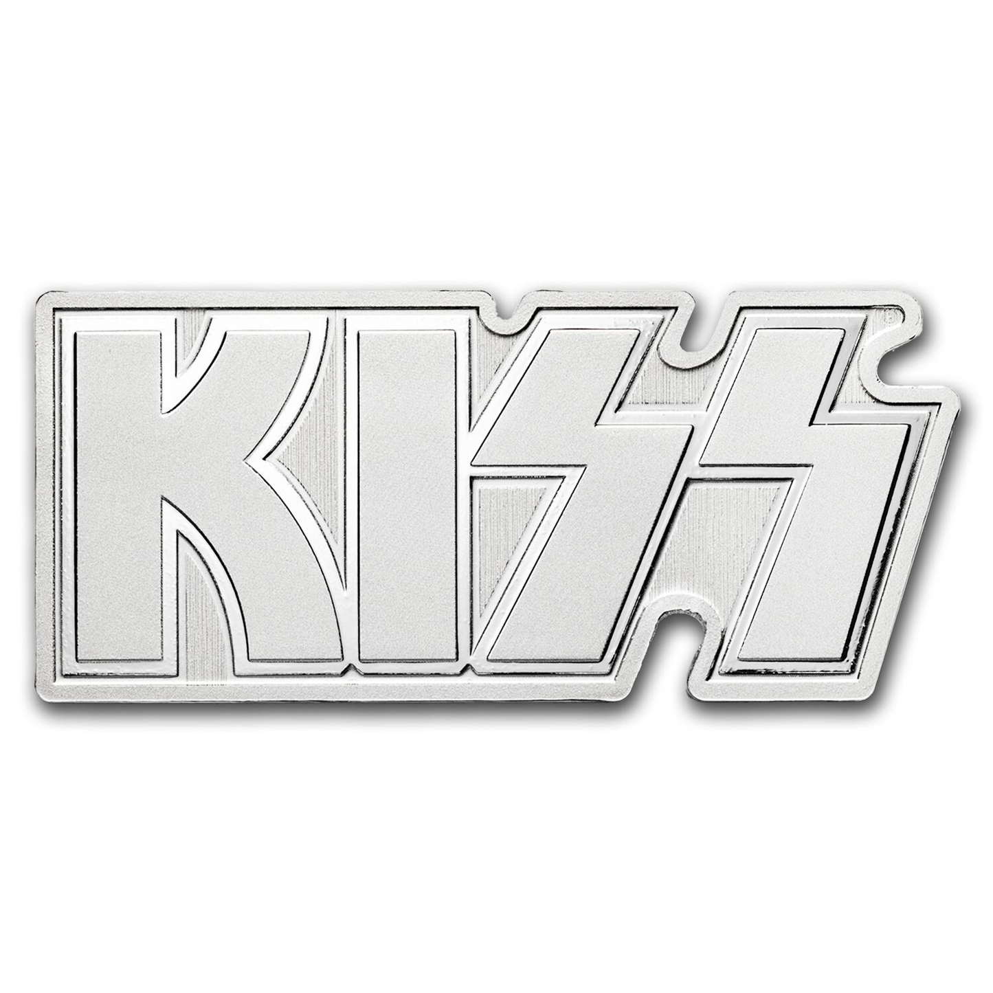 2024 50 Years of KISS Shaped 1 oz Silver Medal - CoinsTV