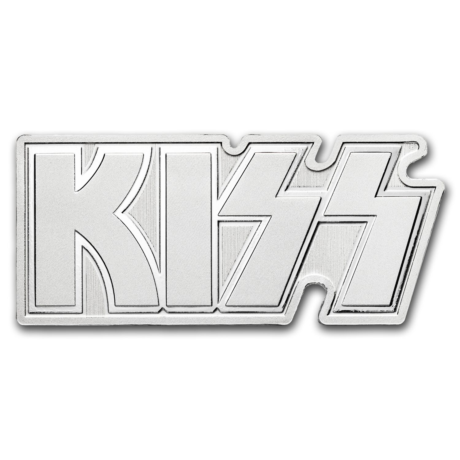 2024 50 Years of KISS Shaped 1 oz Silver Medal - CoinsTV