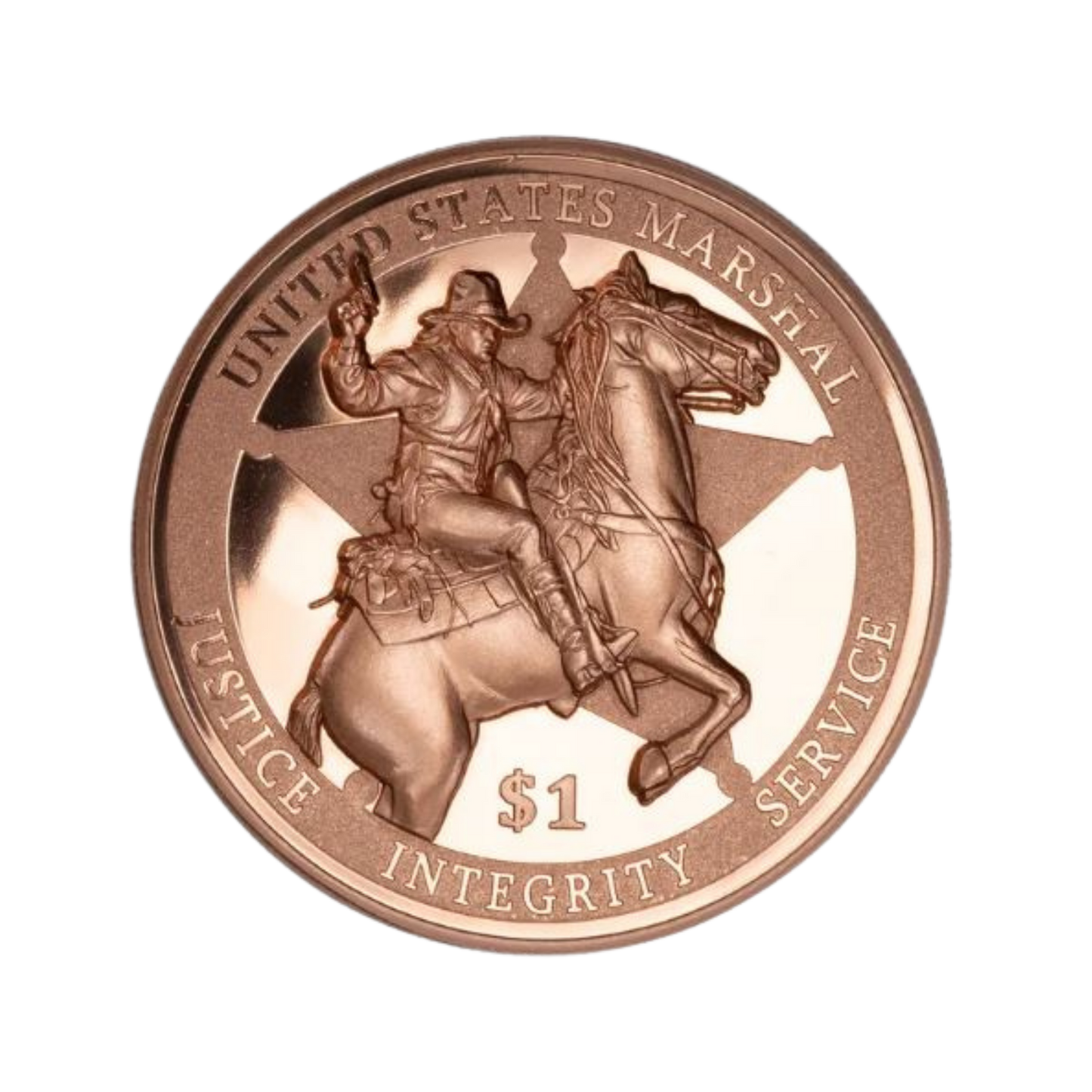 2026 Liberia U.S. Marshal Service HR Proof 5 oz Copper Coin