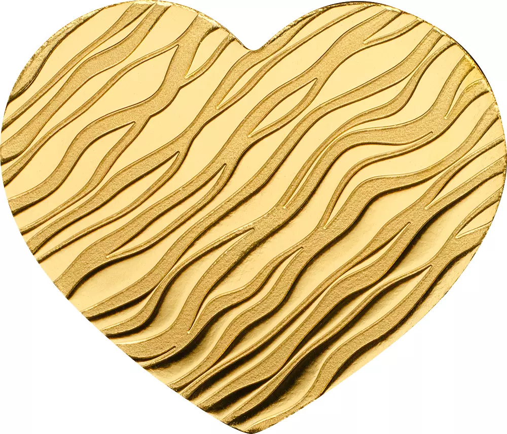 2021 Palau Little Treasure Heart 0.5 Gram .9999 Gold - CoinsTV