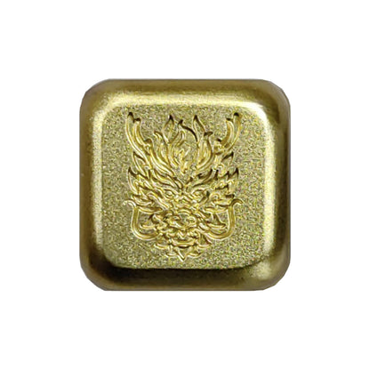 2024  Fiji Lunar Year of the Dragon Dice 1 oz .999 Silver - Gold Gilded  Coin - CoinsTV