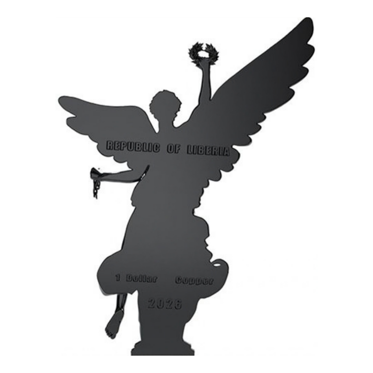 2026 Liberia Angel of Independence 11g Copper Coin Blind Box