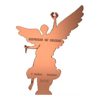 2026 Liberia Angel of Independence 11g Copper Coin Blind Box