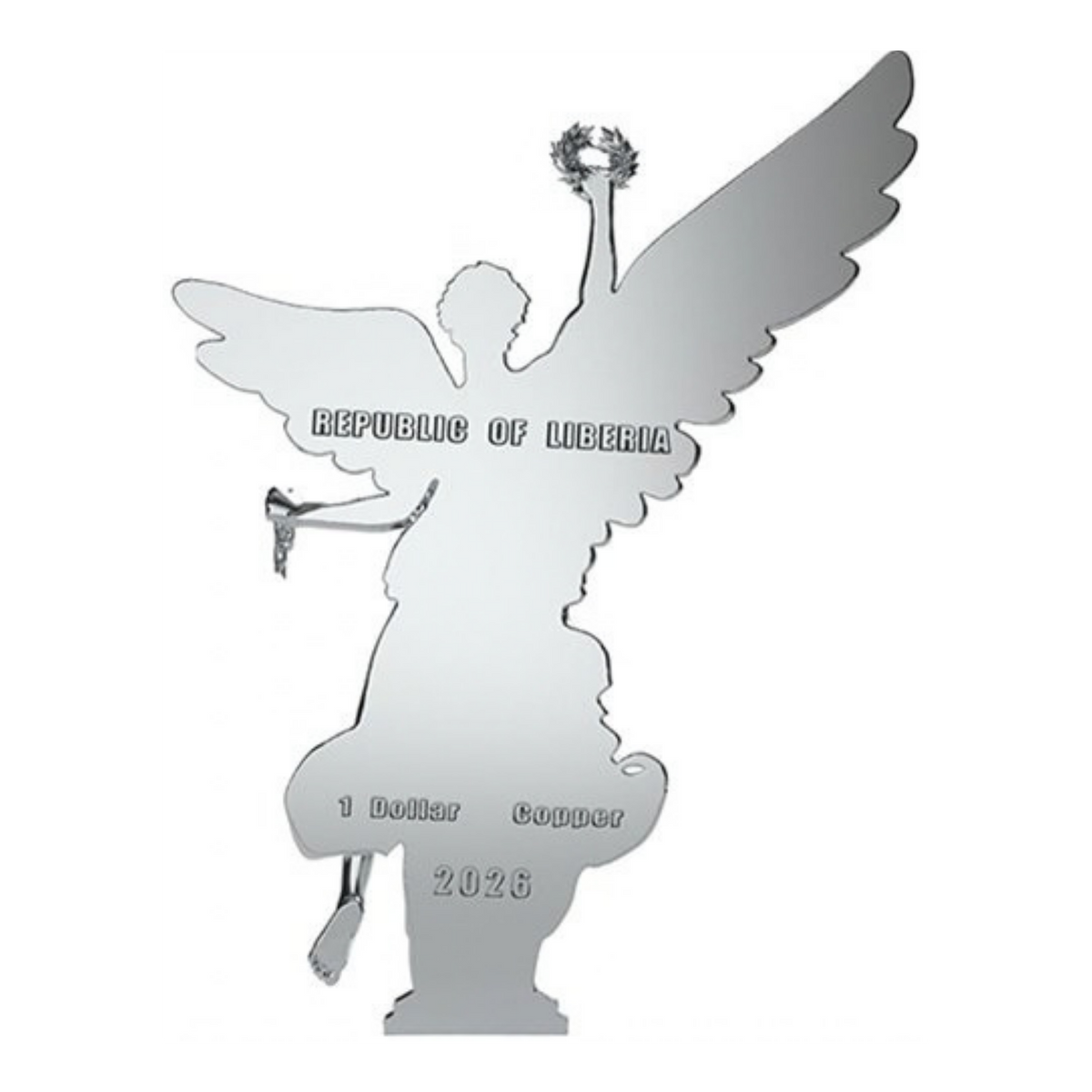 2026 Liberia Angel of Independence 11g Copper Coin Blind Box