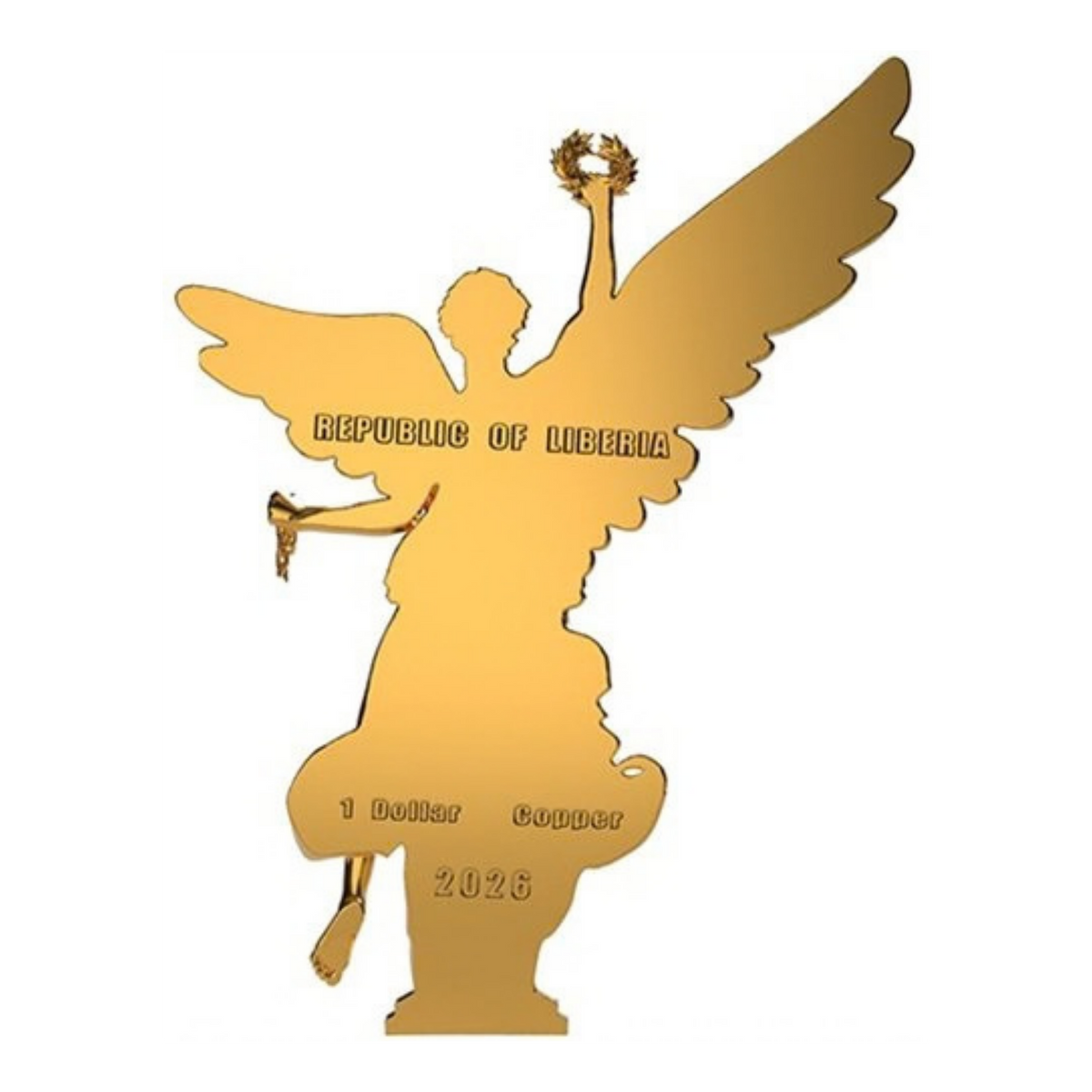 2026 Liberia Angel of Independence 11g Copper Coin Blind Box