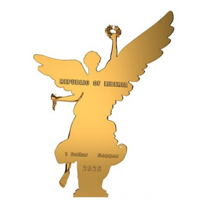 2026 Liberia Angel of Independence 11g Copper Coin Blind Box
