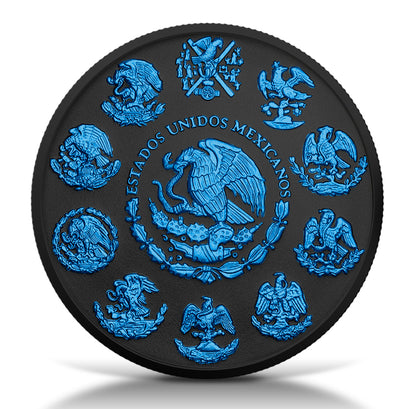 2024 Mexico Libertad Black Platinum Ice Edition 1 oz Silver Coin