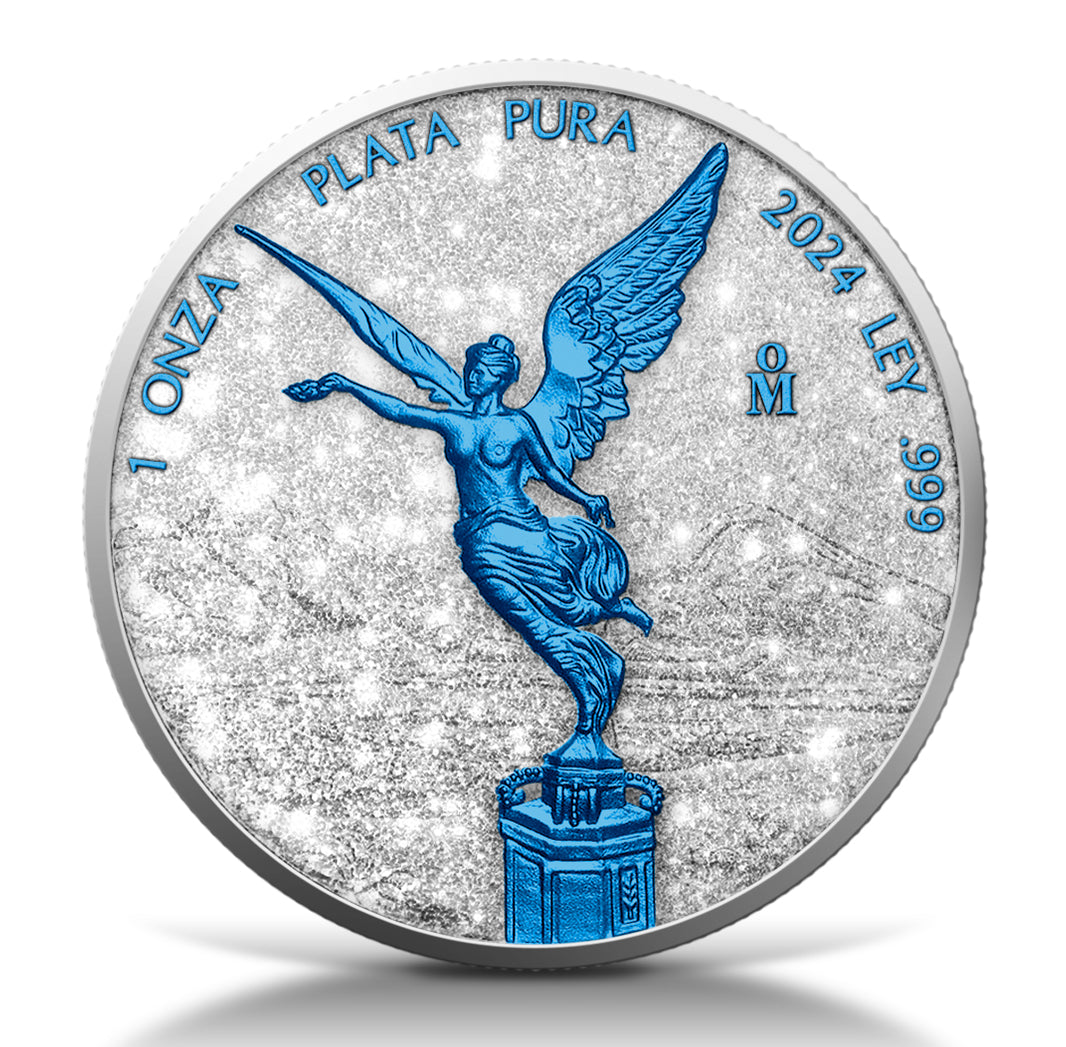 2024 Mexico Libertad Diamond Dust Ice Edition 1 oz Silver Coin