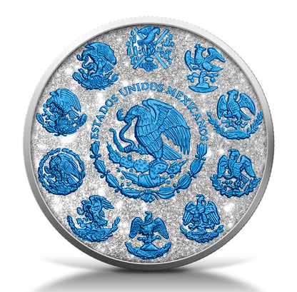2024 Mexico Libertad Diamond Dust Ice Edition 1 oz Silver Coin