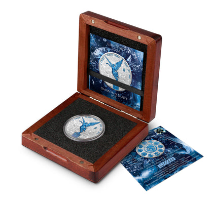 2024 Mexico Libertad Diamond Dust Ice Edition 1 oz Silver Coin
