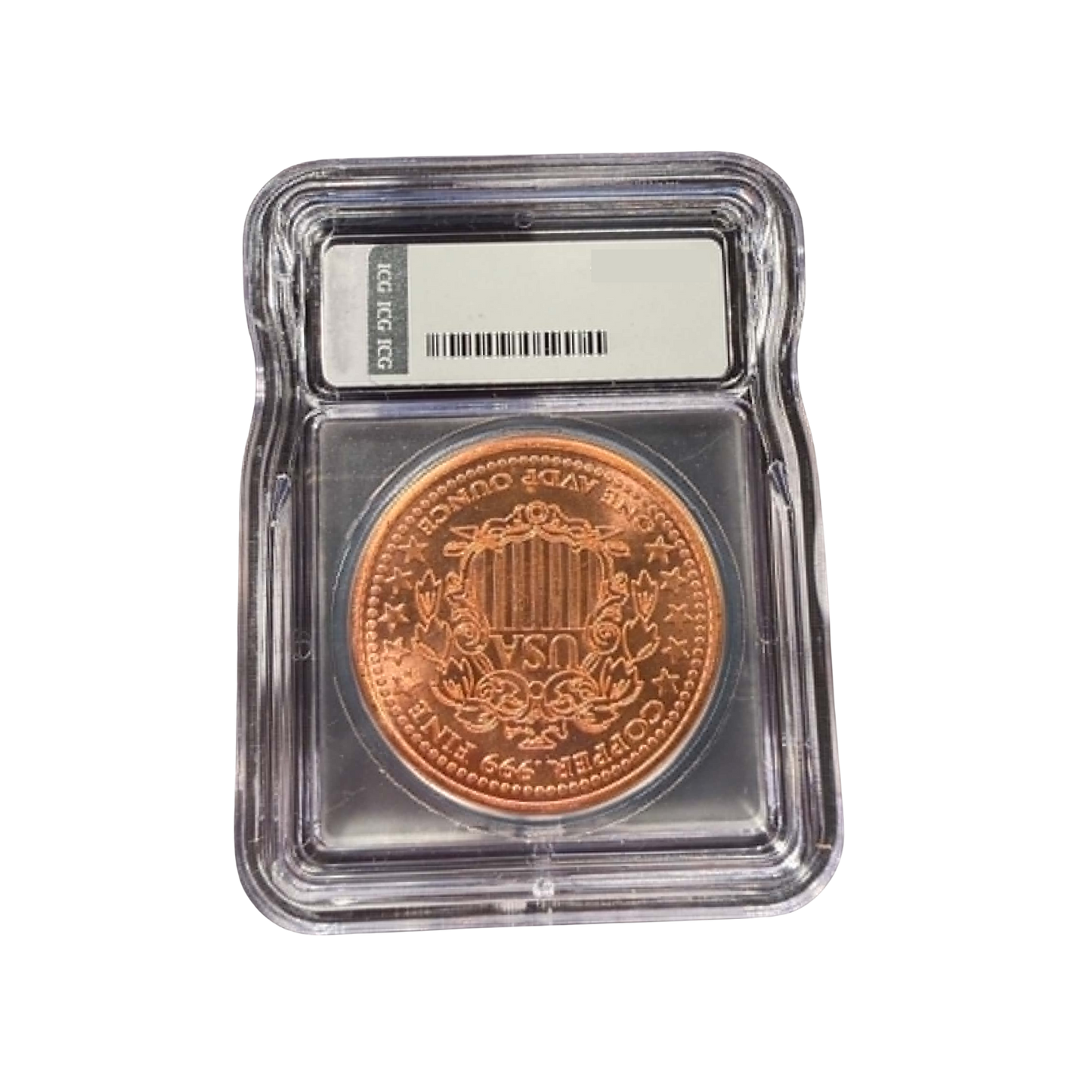 Tribute Walking Liberty 1 oz Copper Round - ICG Gem BU