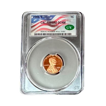1985-S Lincoln Cent CAC Proof RD DCAM – Mixed Grade Grab Bag
