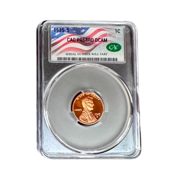 1985-S Lincoln Cent CAC Proof RD DCAM – Mixed Grade Grab Bag