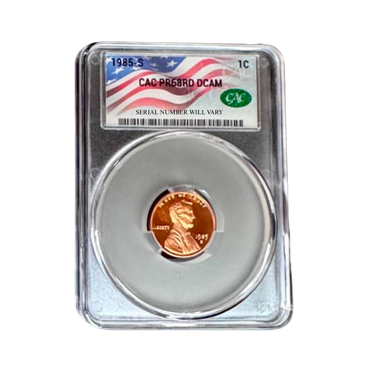 1985-S Lincoln Cent CAC Proof RD DCAM – Mixed Grade Grab Bag