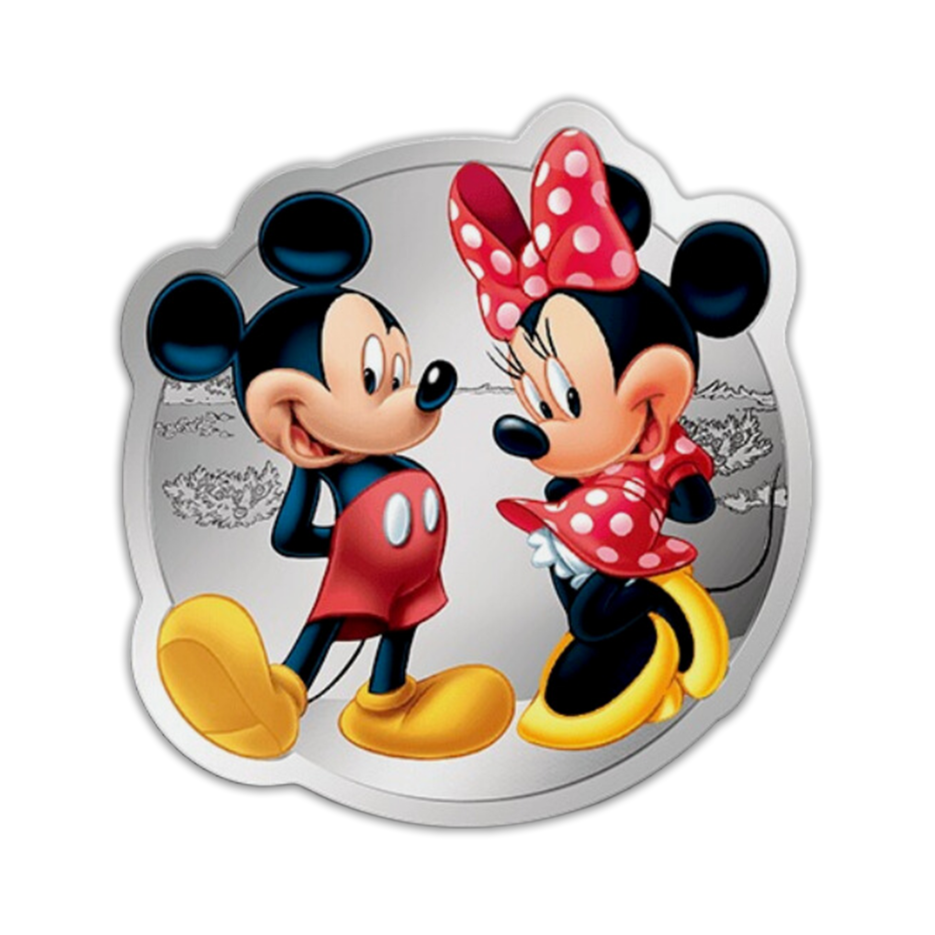 PAMP Mickey & Minnie Mouse 1 oz Silver in Display Box | CoinsTV