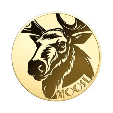 Gabon Moose 1/1000 oz Gold Coin in Card - CoinsTV