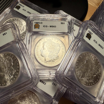 Morgan Silver Dollar ICG MS63 White Tag Grab Bag