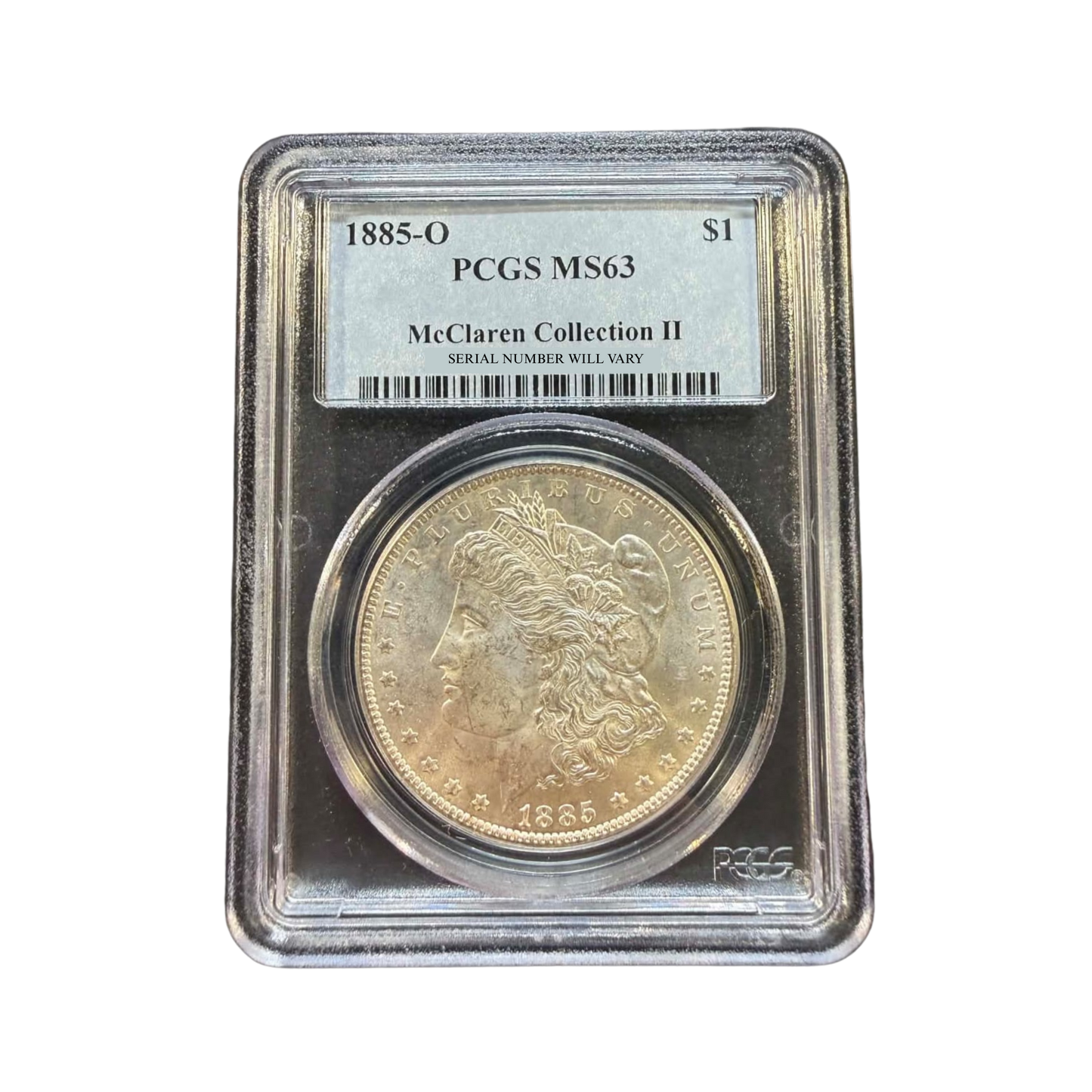 1885-O Morgan Silver Dollar New Orleans - McClaren Collection II - PCGS MS63