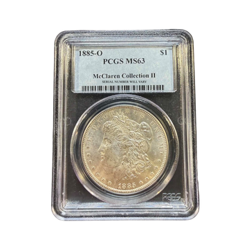 1885-O Morgan Silver Dollar New Orleans - McClaren Collection II - PCGS MS63