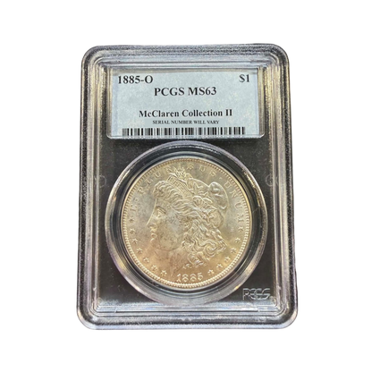 1885-O Morgan Silver Dollar New Orleans - McClaren Collection II - PCGS MS63