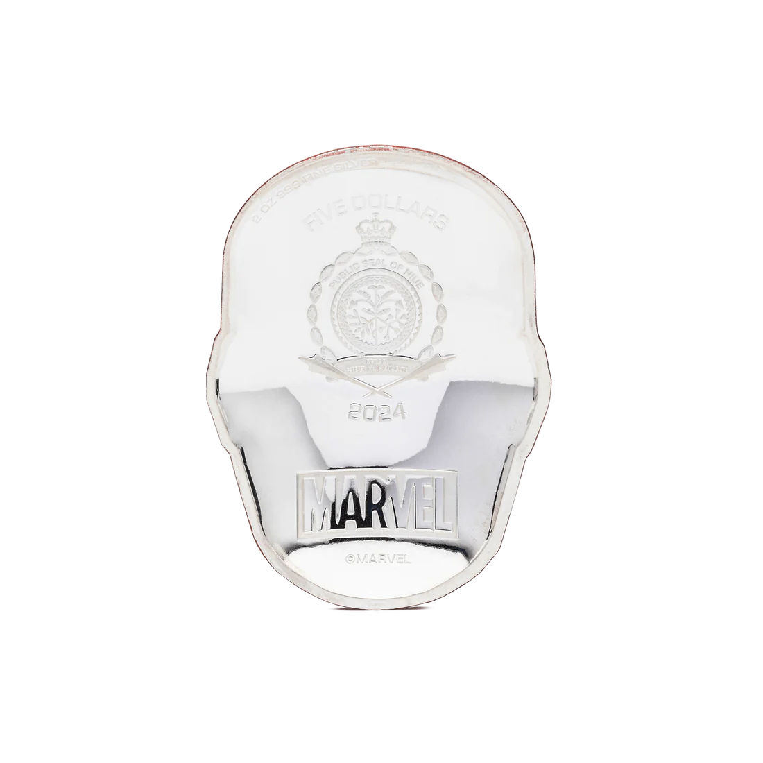 2024 Marvel - Iron Man Helmet 2oz Silver - 2D - CoinsTV
