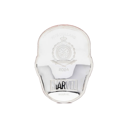 2024 Marvel - Iron Man Helmet 2oz Silver - 2D - CoinsTV