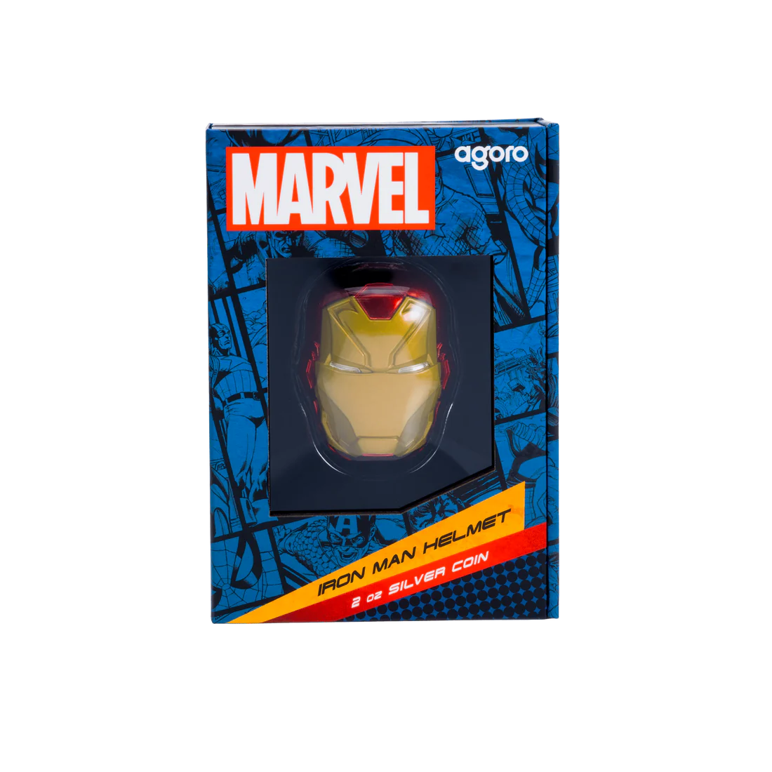 2024 Marvel - Iron Man Helmet 2oz Silver - 2D - CoinsTV