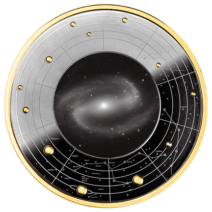2024 Cameroon Galaxies - Messier 100NGC 17.5g Silver Coin - CoinsTV