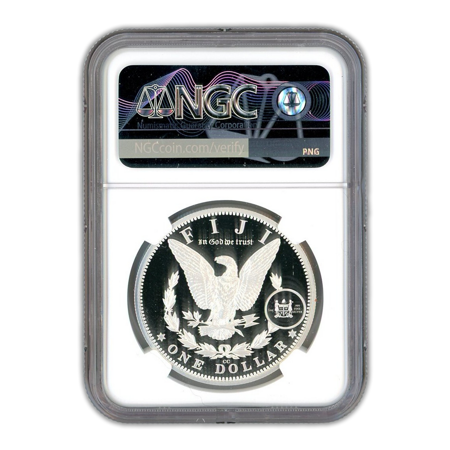2023-CC Morgan $1 FIJI Silver Tribute - NGC In God We Trust Label GEM PROOF Early Release