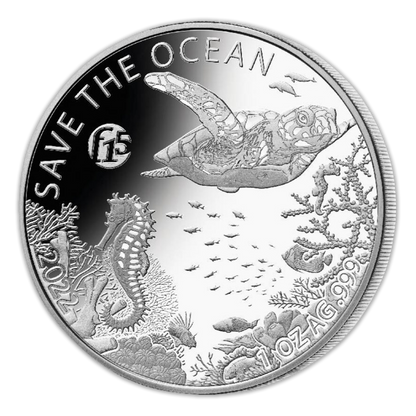 2022 1 oz Vanuatu Save the Ocean Silver Proof