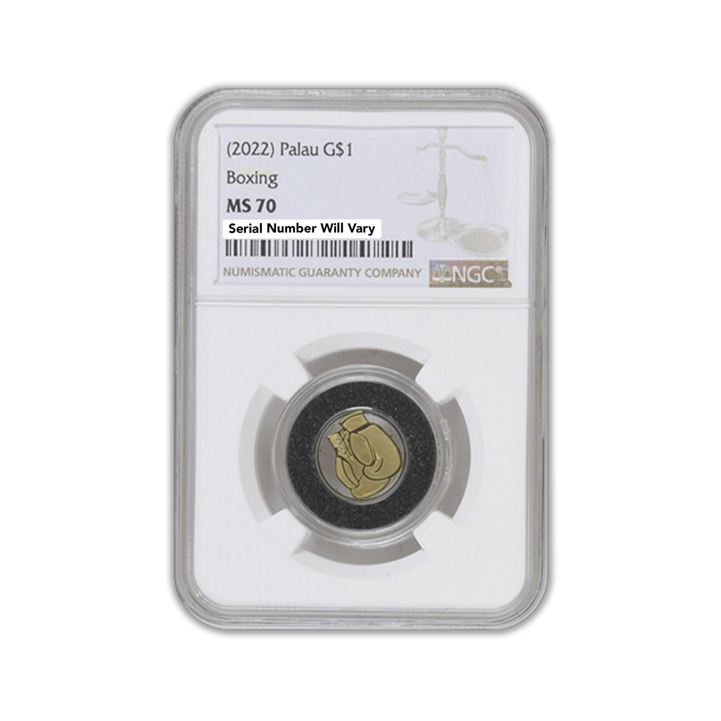 2022 Palau Boxing 0.5 gram Gold - NGC MS70 - CoinsTV