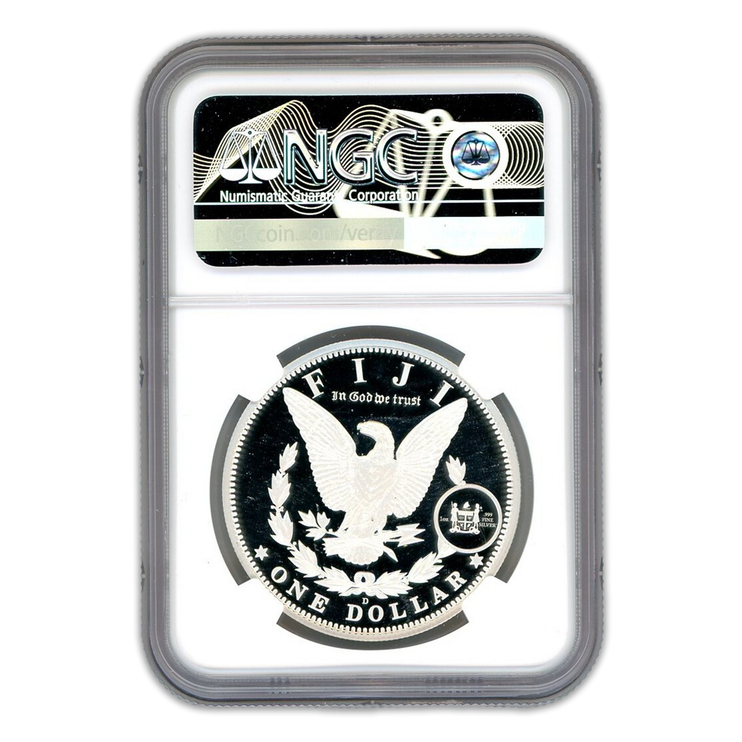 2023-D Morgan $1 Fiji Silver Tribute - NGC In God We Trust Label GEM PROOF Early Release