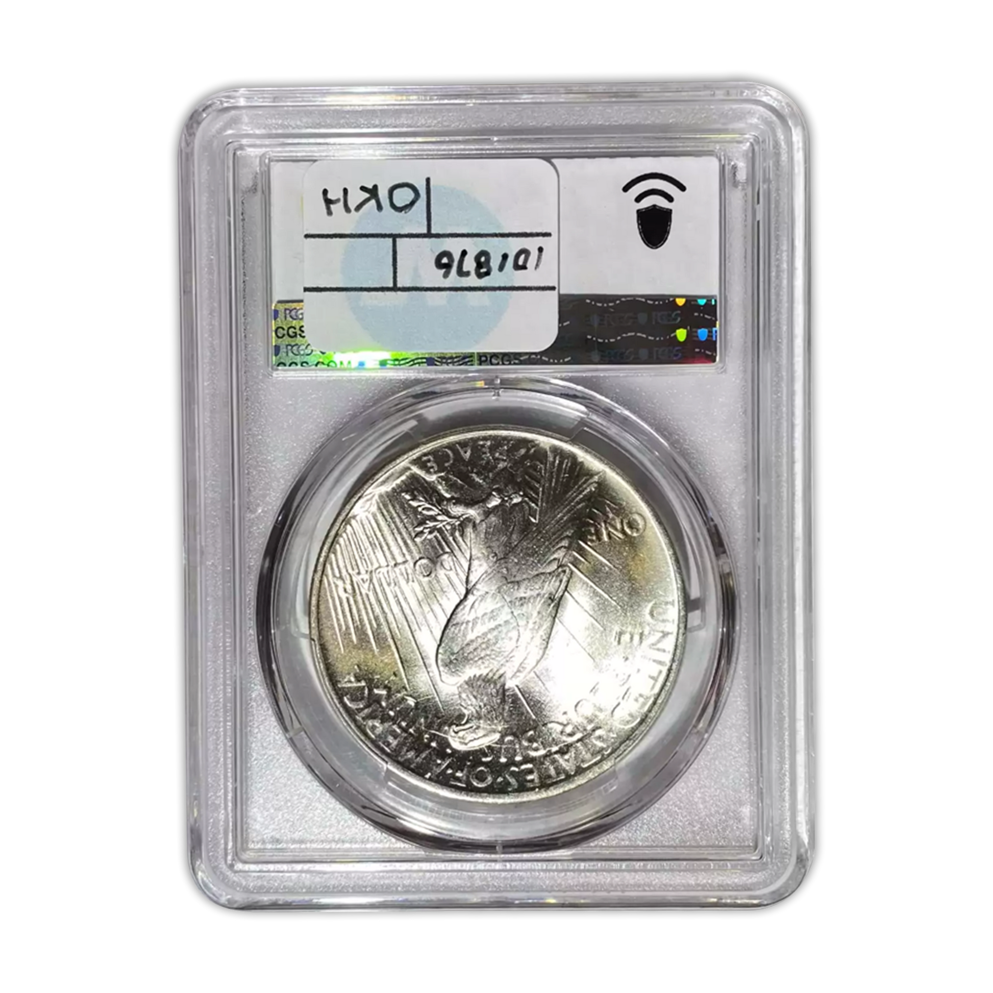 1924 Peace Silver Dollar Philadelphia - VAM 5A Broken Wing - PCGS MS64 Sight White - CoinsTV