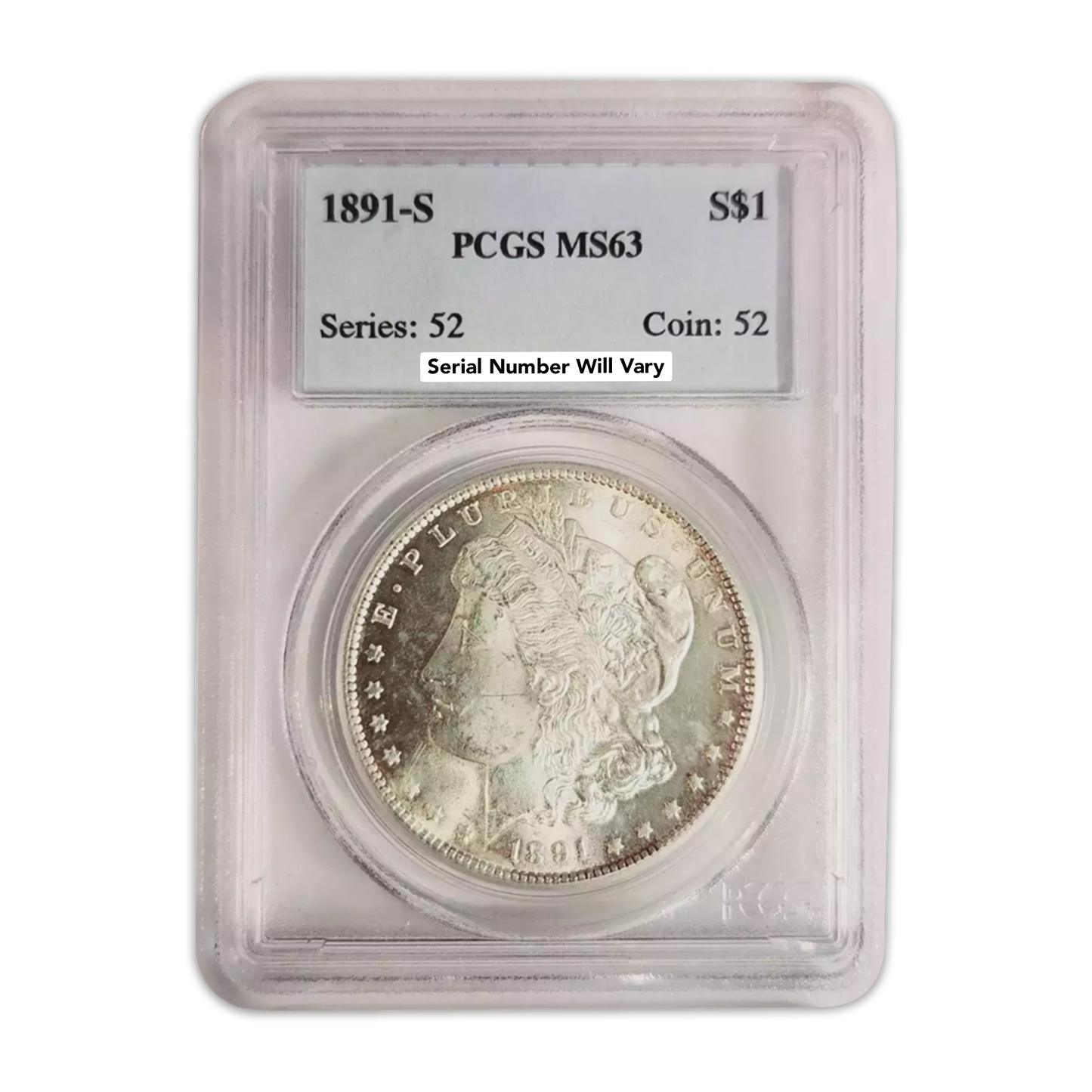 1891-S Morgan Silver Dollar San Francisco - PCGS MS63