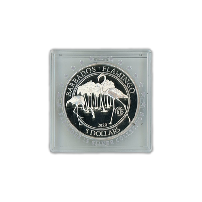 2020 1 oz Barbados Flamingo Silver Proof
